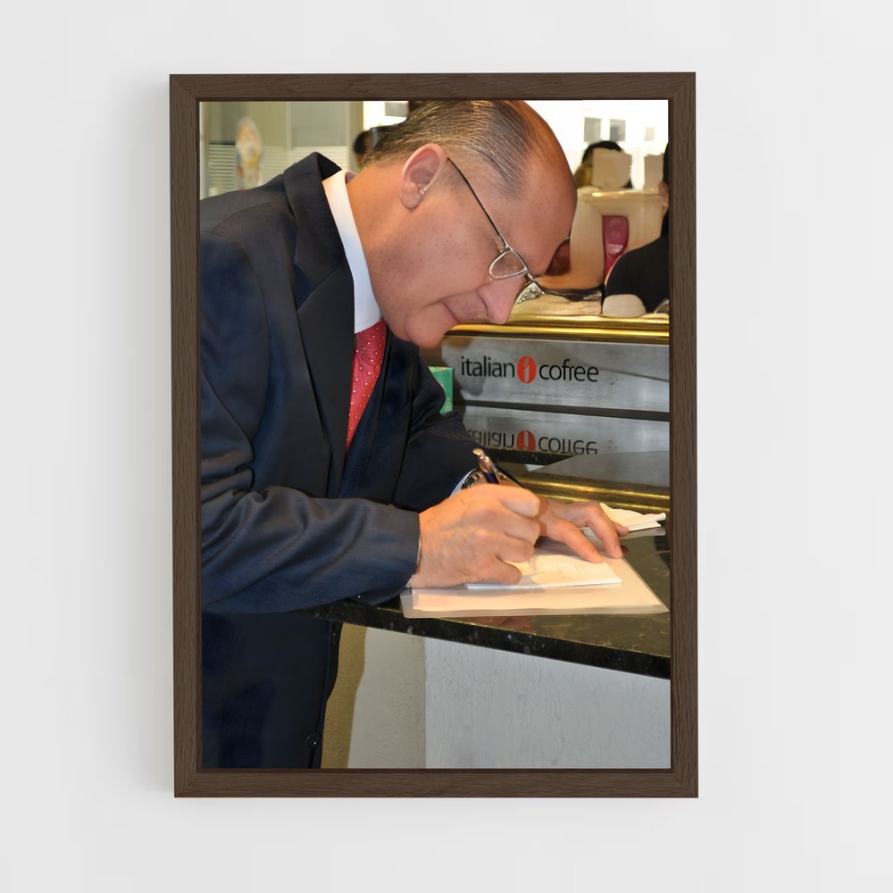 ap-geraldo alckmin-1 cadre Bois foncé