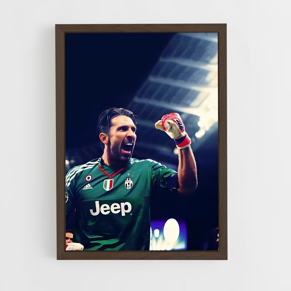 ap-gianluigi buffon-5 cadre Bois foncé