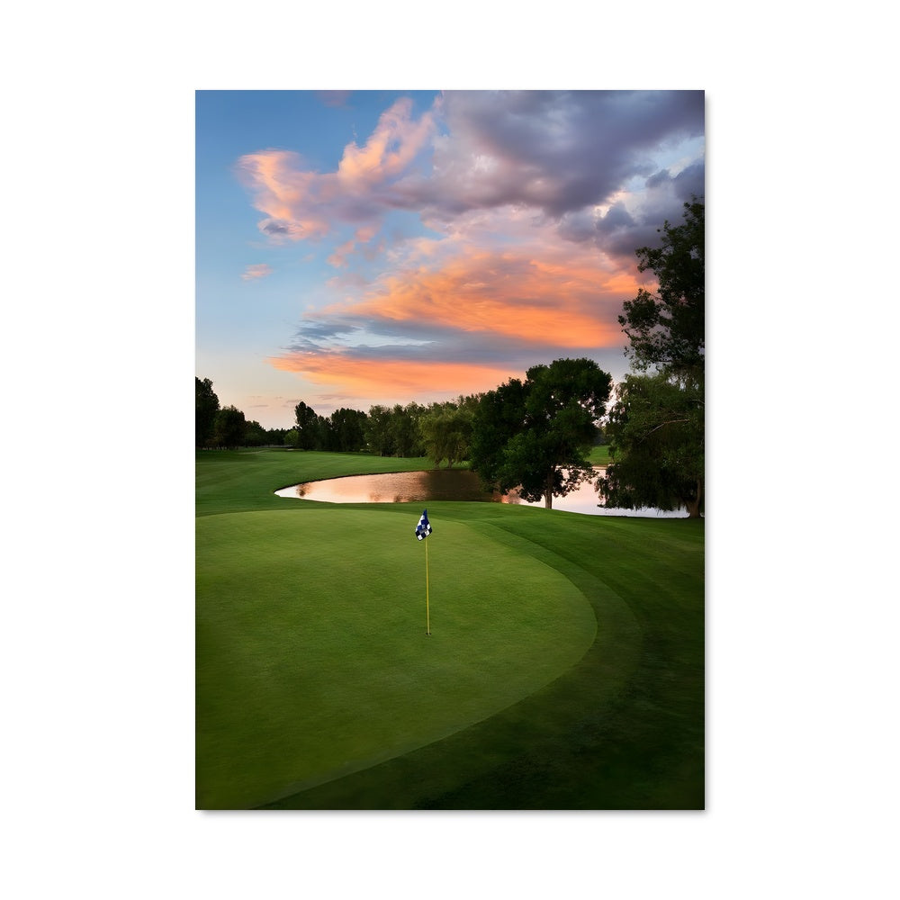 Poster Sunset on the Greens