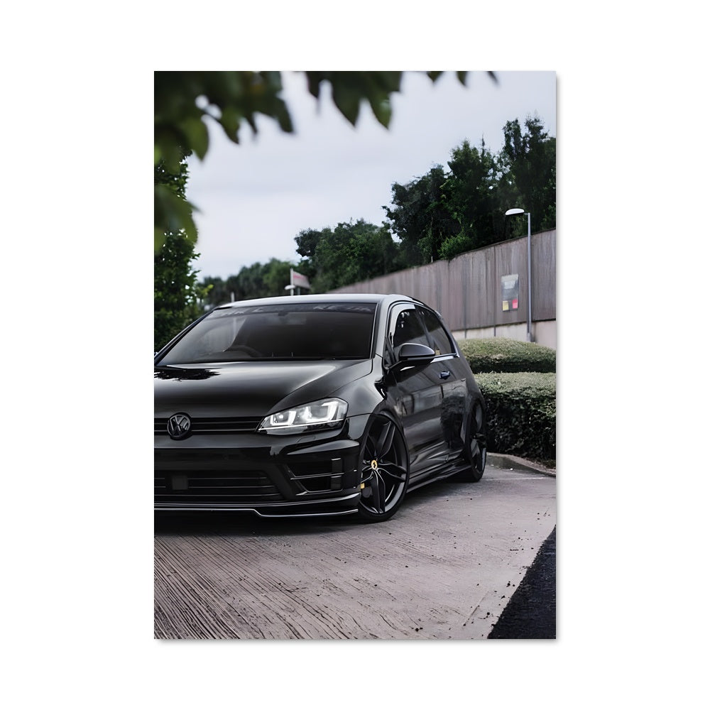 Poster Golf Noir Éblouissant