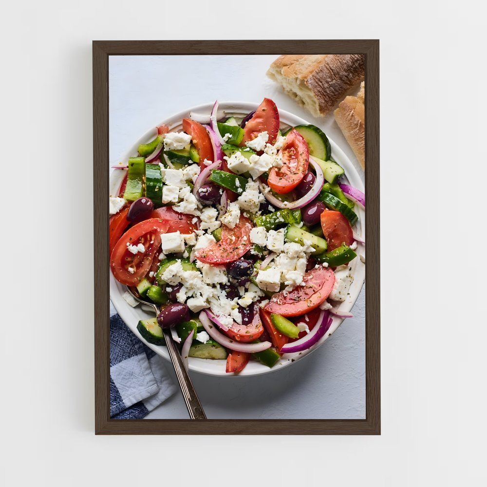 ap-greek salad-8 cadre Bois foncé