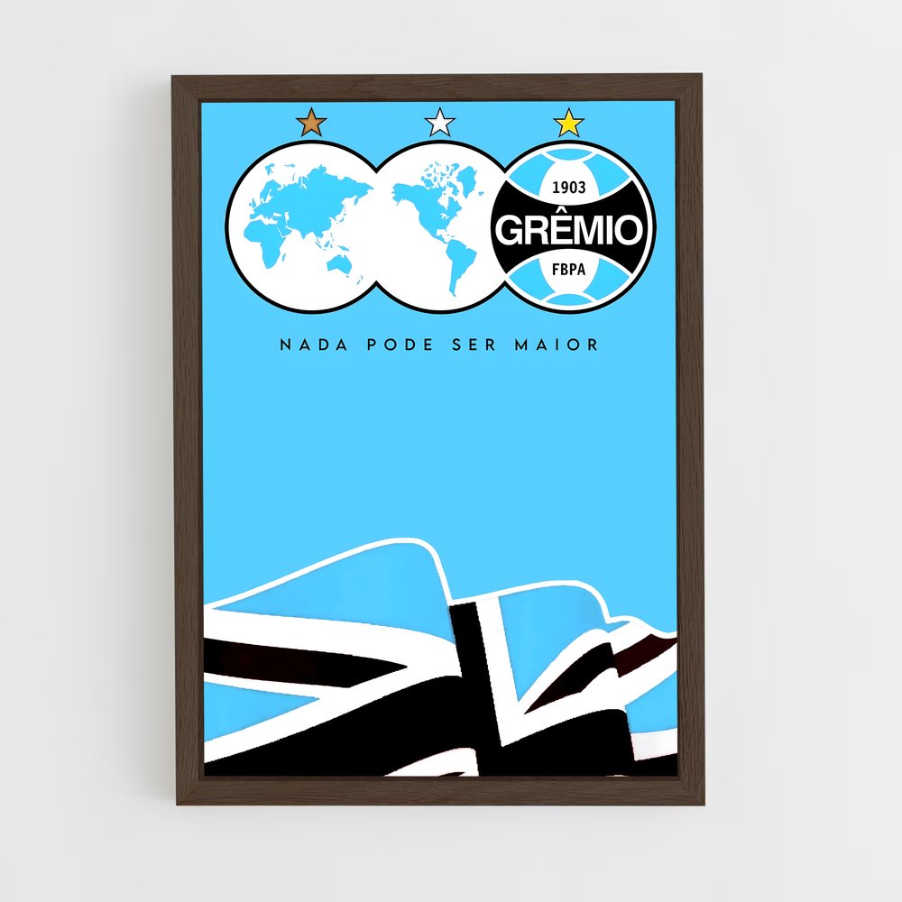 ap-gremio fbpa-7 cadre Bois foncé