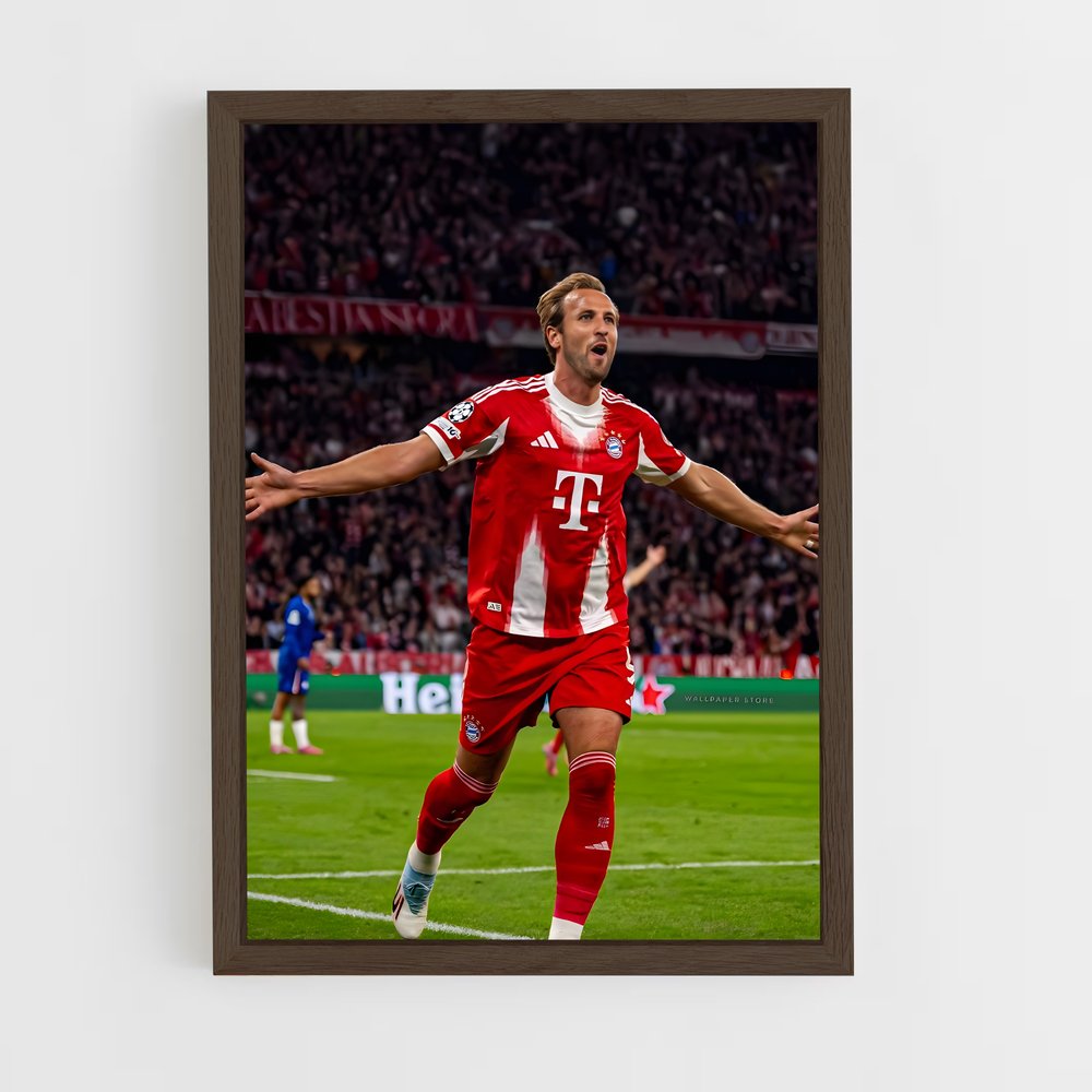 ap-harry kane-3 cadre Bois foncé