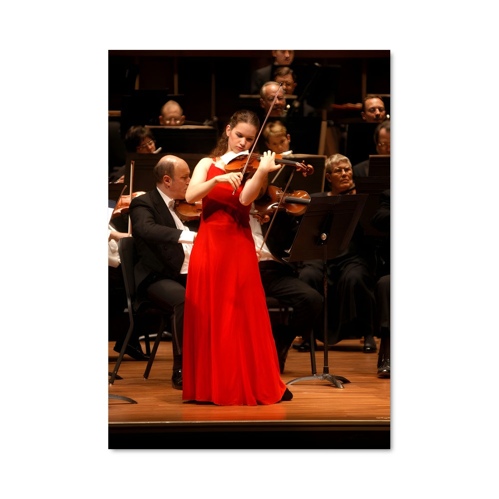 Poster Violoniste Enflammée