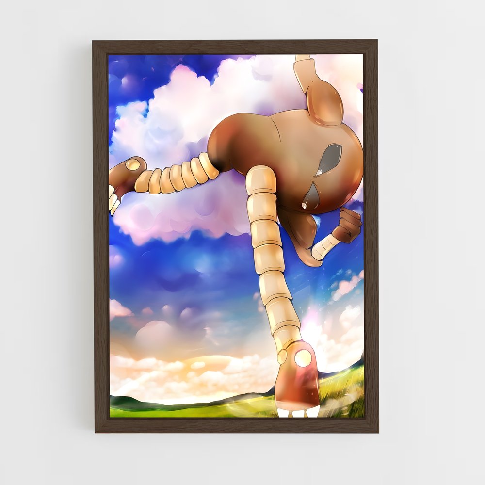 ap-hitmonlee-2 cadre Bois foncé