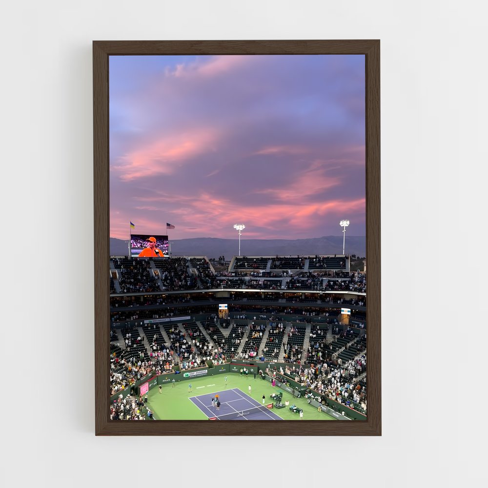 ap-indian wells tennis-4 cadre Bois foncé