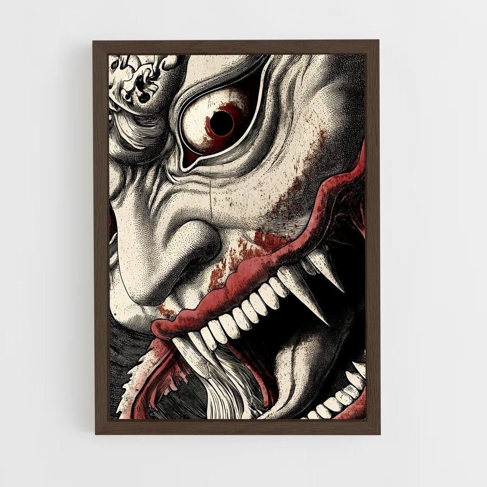 ap-japanese demons-1 cadre Bois foncé