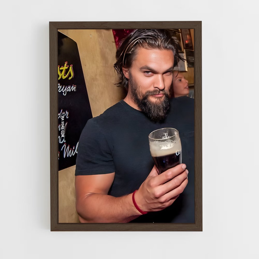 ap-jason momoa-9 cadre Bois foncé