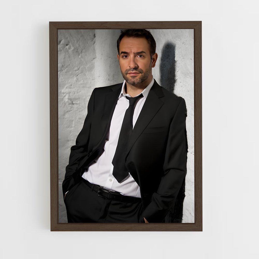 ap-jean dujardin-5 cadre Bois foncé