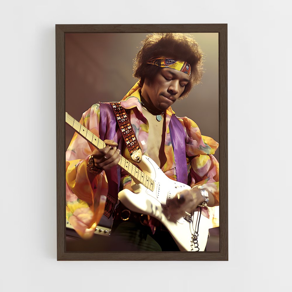 ap-jimi hendrix-1 cadre Bois foncé