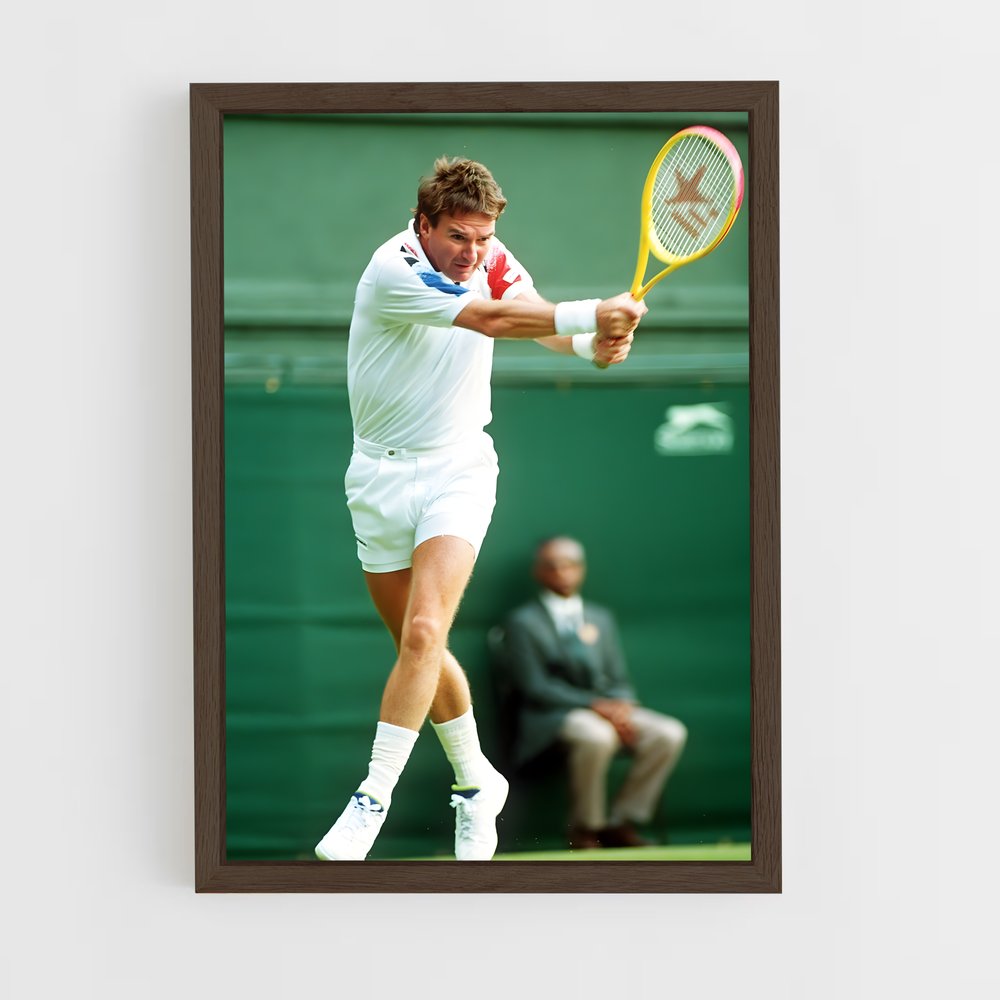 ap-jimmy connors-1 cadre Bois foncé