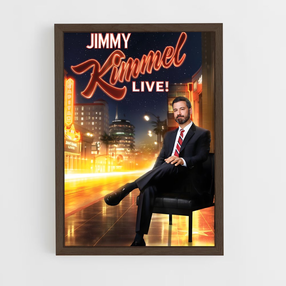 ap-jimmy kimmel-7 cadre Bois foncé