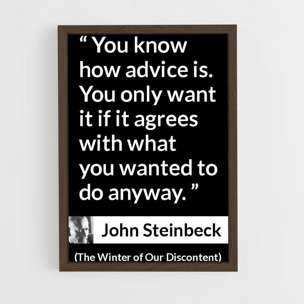 ap-john steinbeck-3 cadre Bois foncé