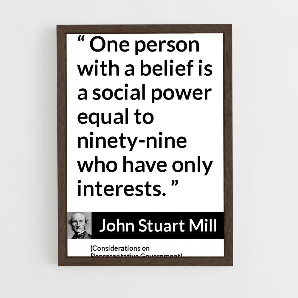ap-john stuart mill-2 cadre Bois foncé