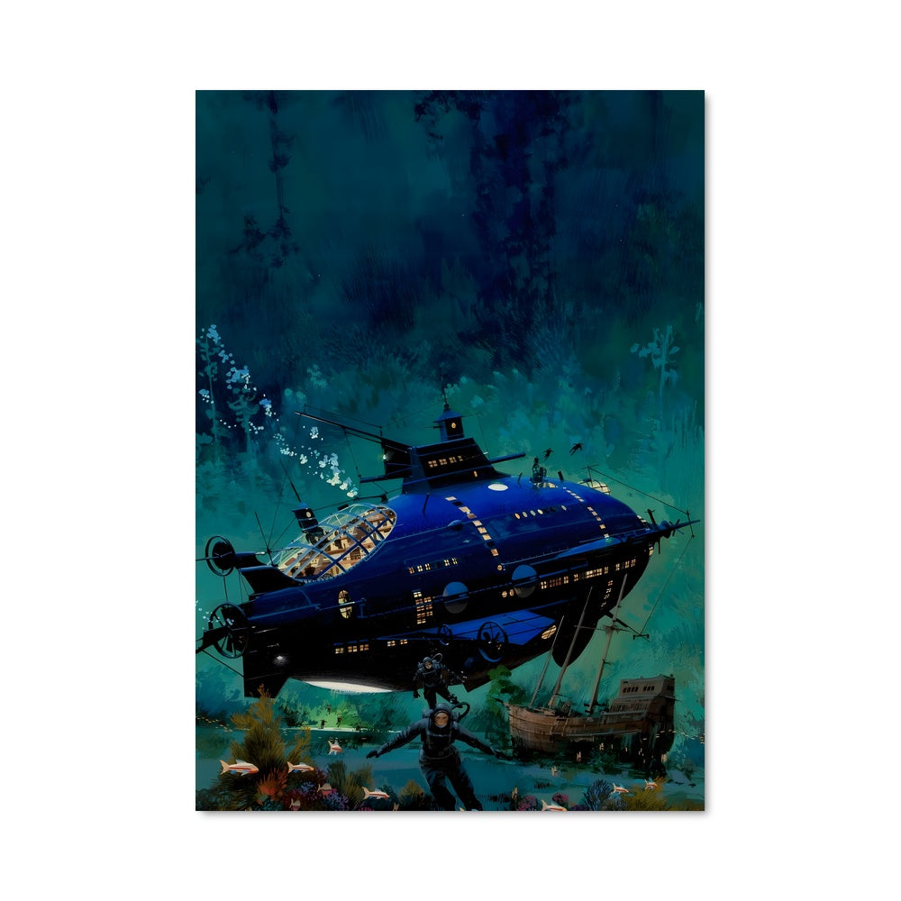 Poster Nautilus en Profondeur