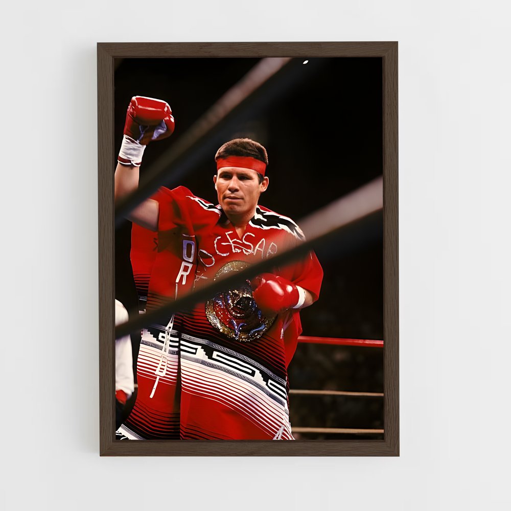 ap-julio cesar chavez-1 cadre Bois foncé