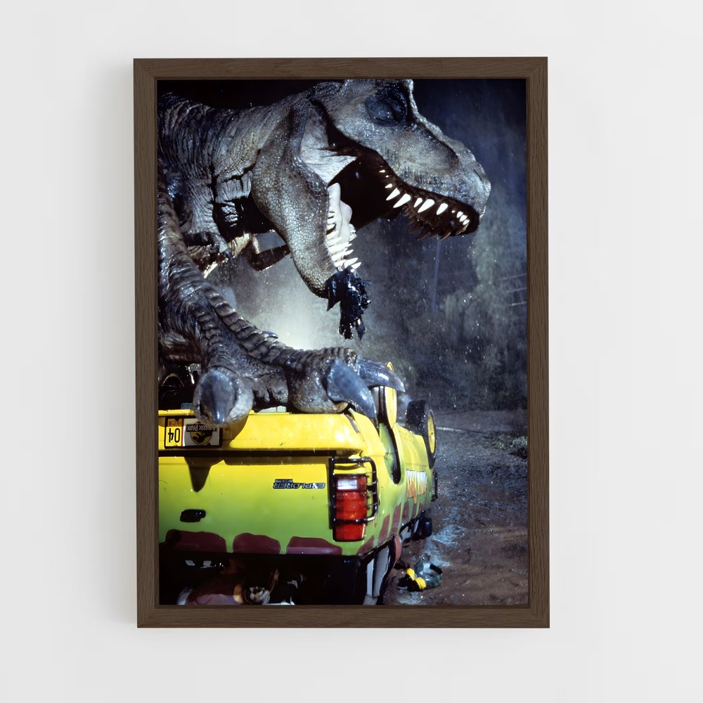 ap-jurassic park-2 cadre Bois foncé