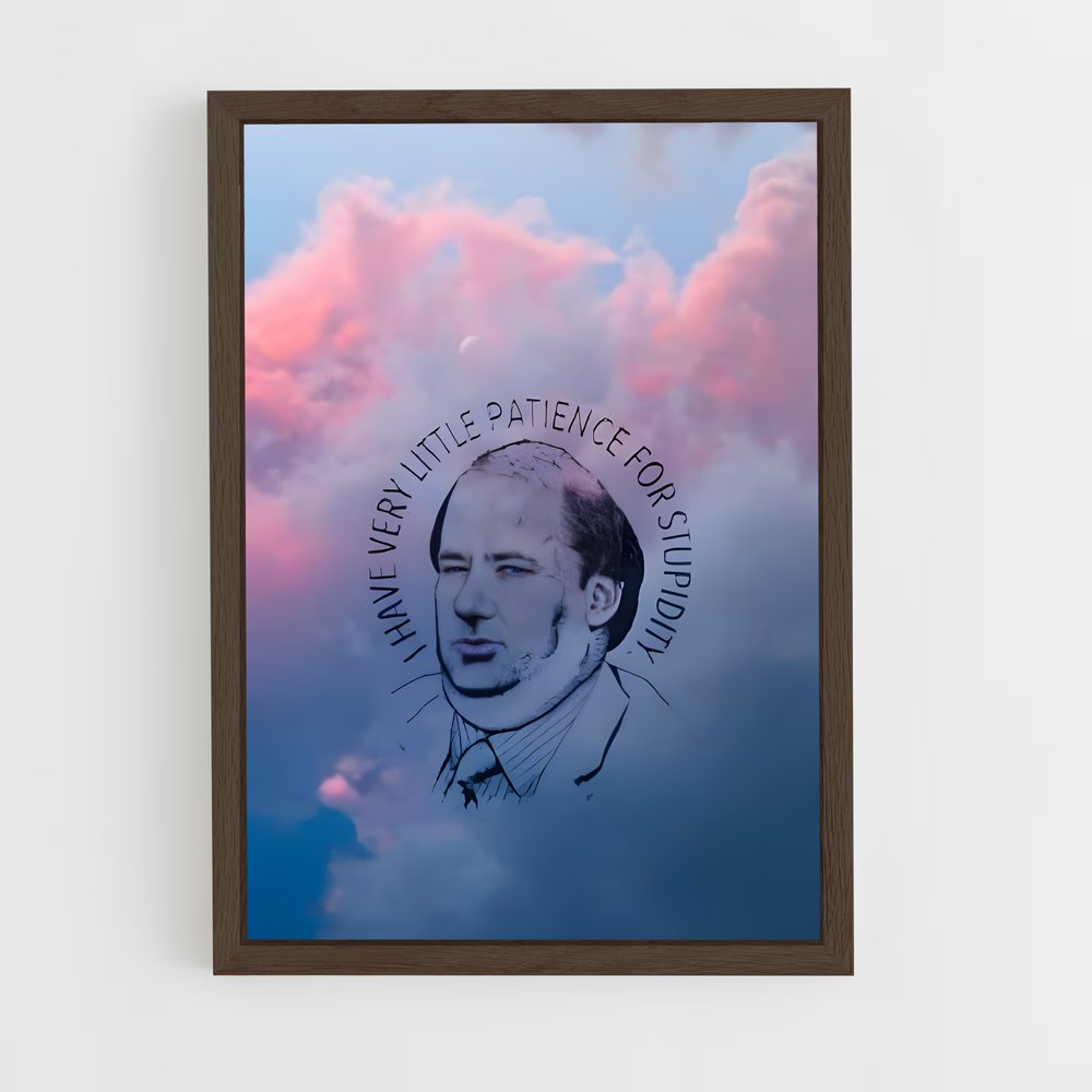 ap-kevin malone-4 cadre Bois foncé