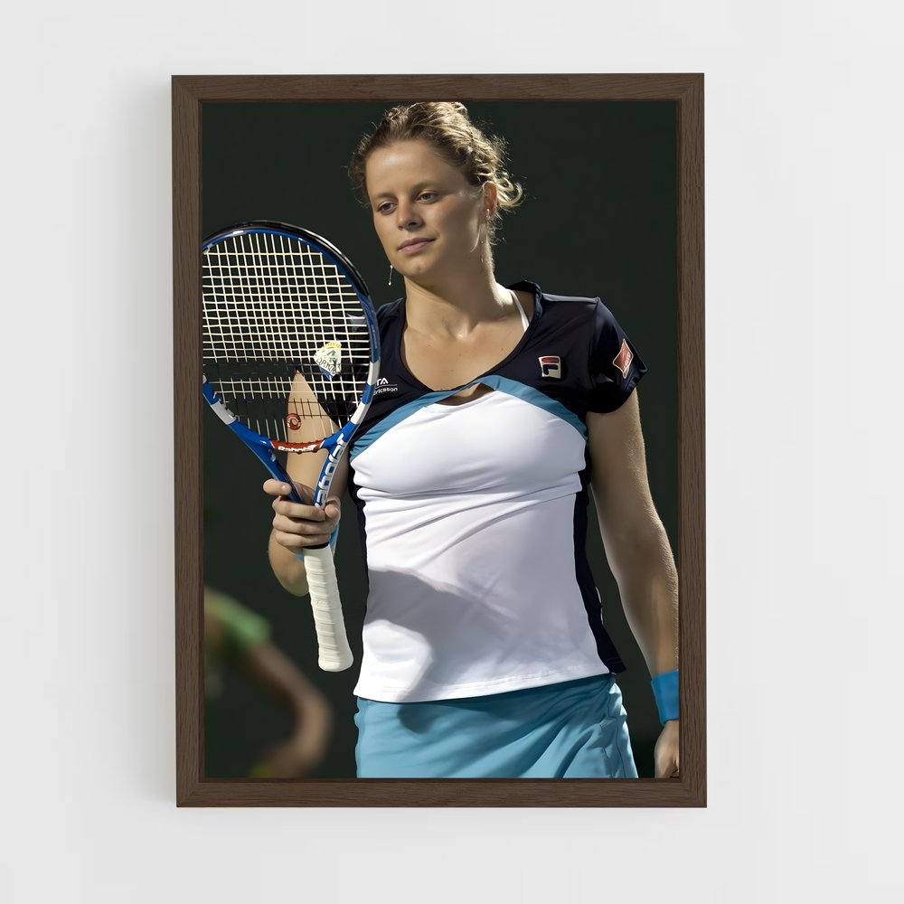 ap-kim clijsters-1 cadre Bois foncé