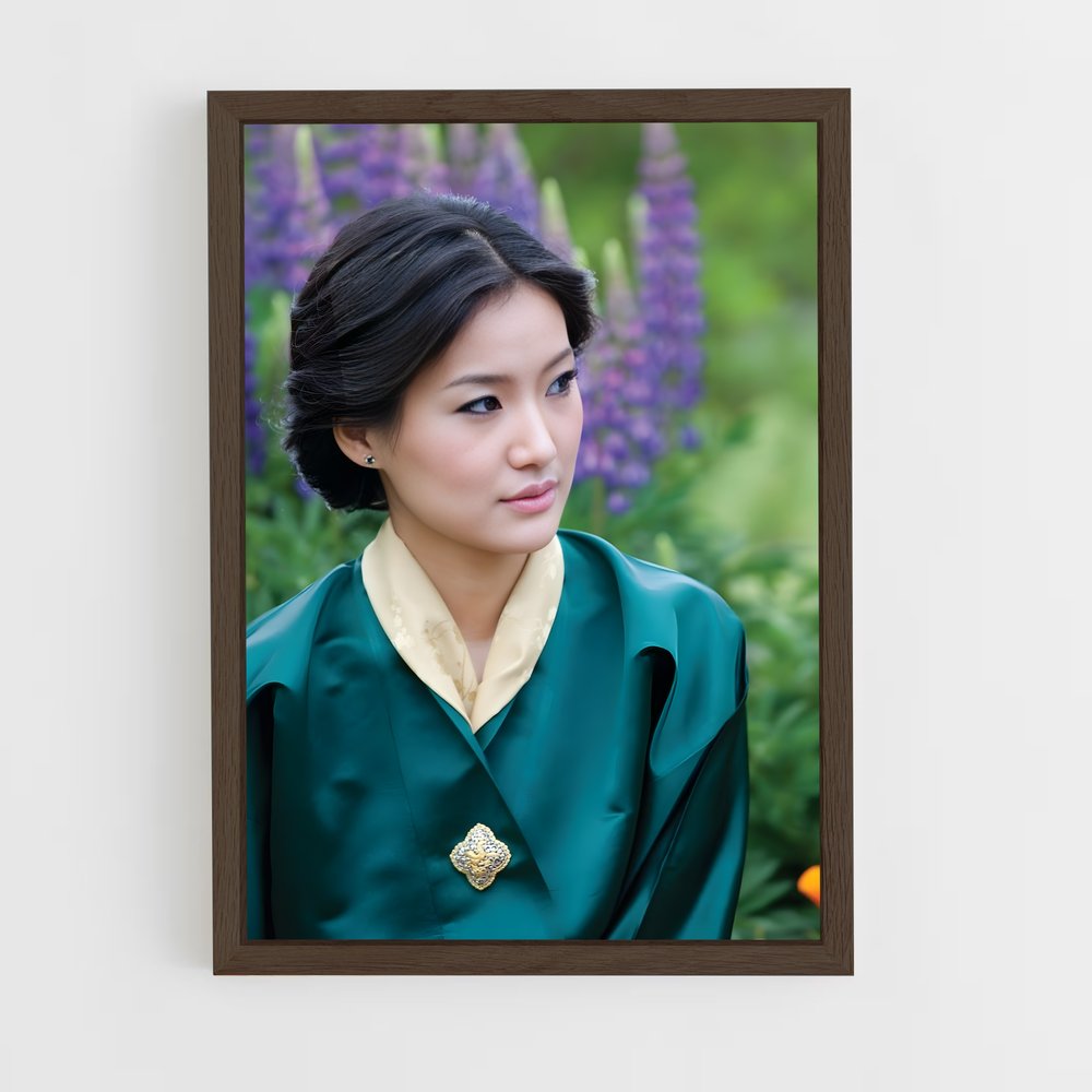 ap-king jigme khesar namgyel wangchuck-3 cadre Bois foncé