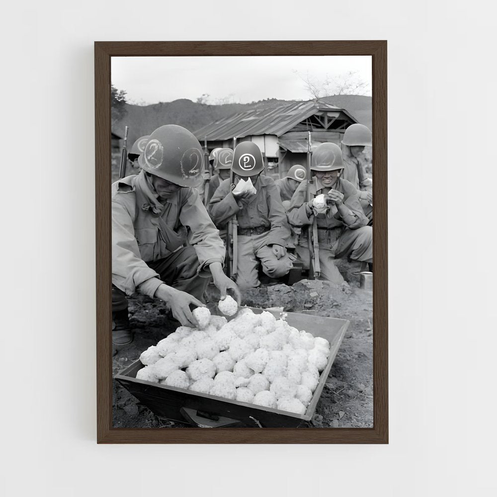 ap-korean war-5 cadre Bois foncé