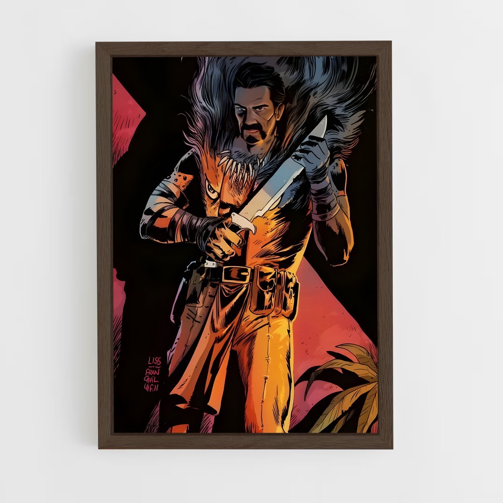 ap-kraven the hunter-9 cadre Bois foncé