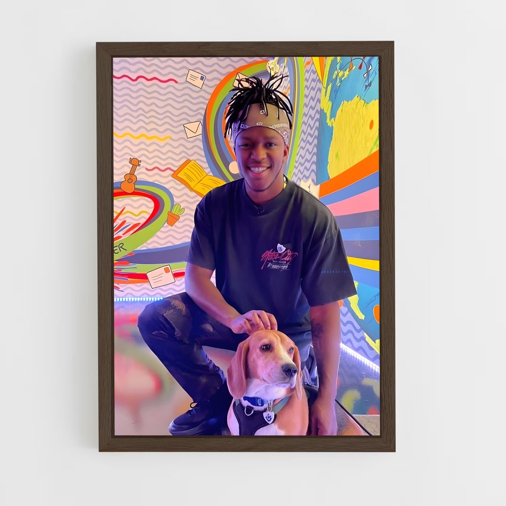 ap-ksi-4 cadre Bois foncé