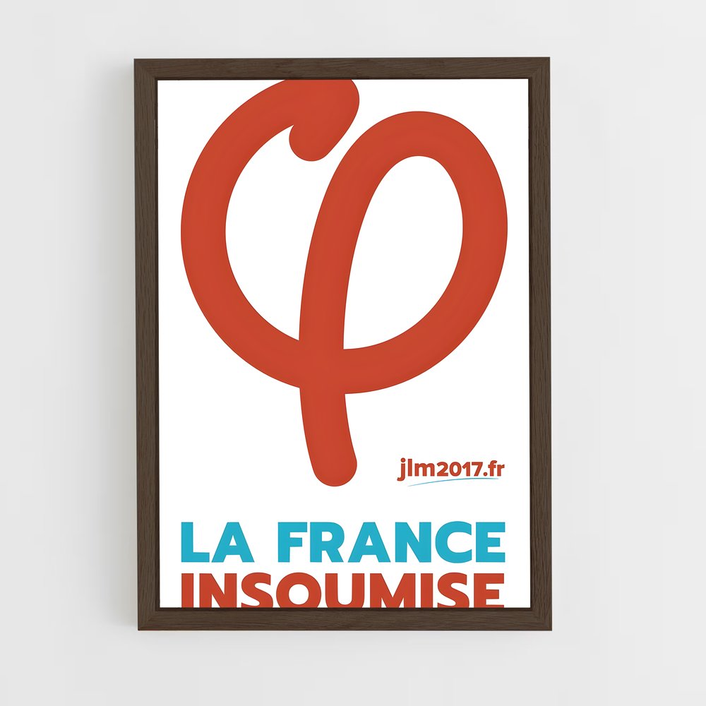 ap-la france insoumise-1 cadre Bois foncé