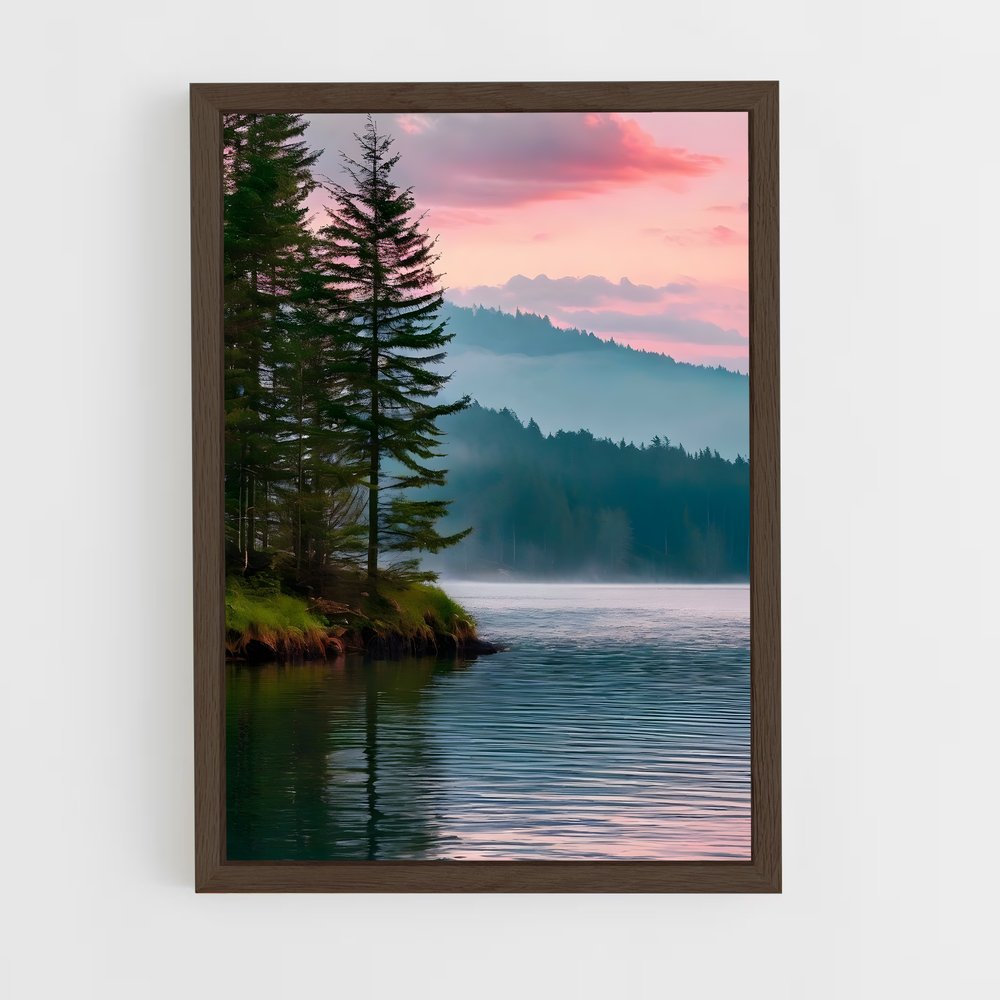 ap-lake-5 cadre Bois foncé