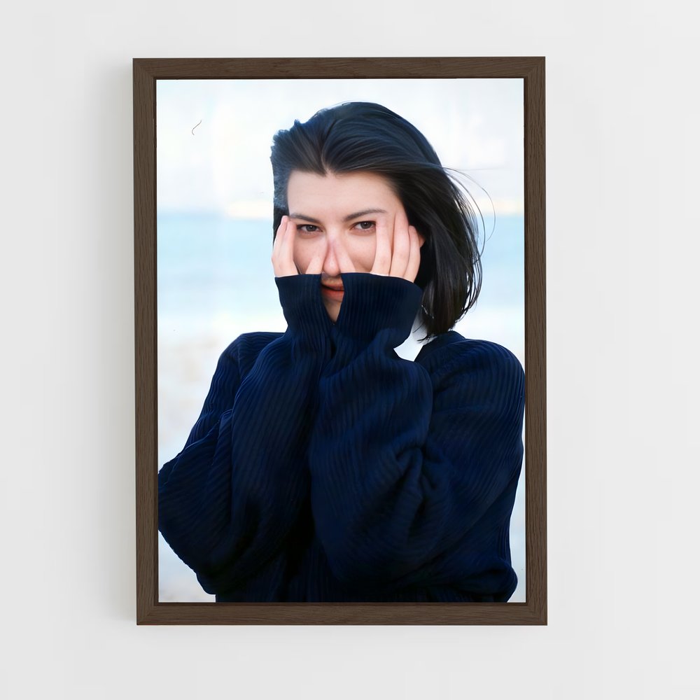 ap-laura pausini-10 cadre Bois foncé
