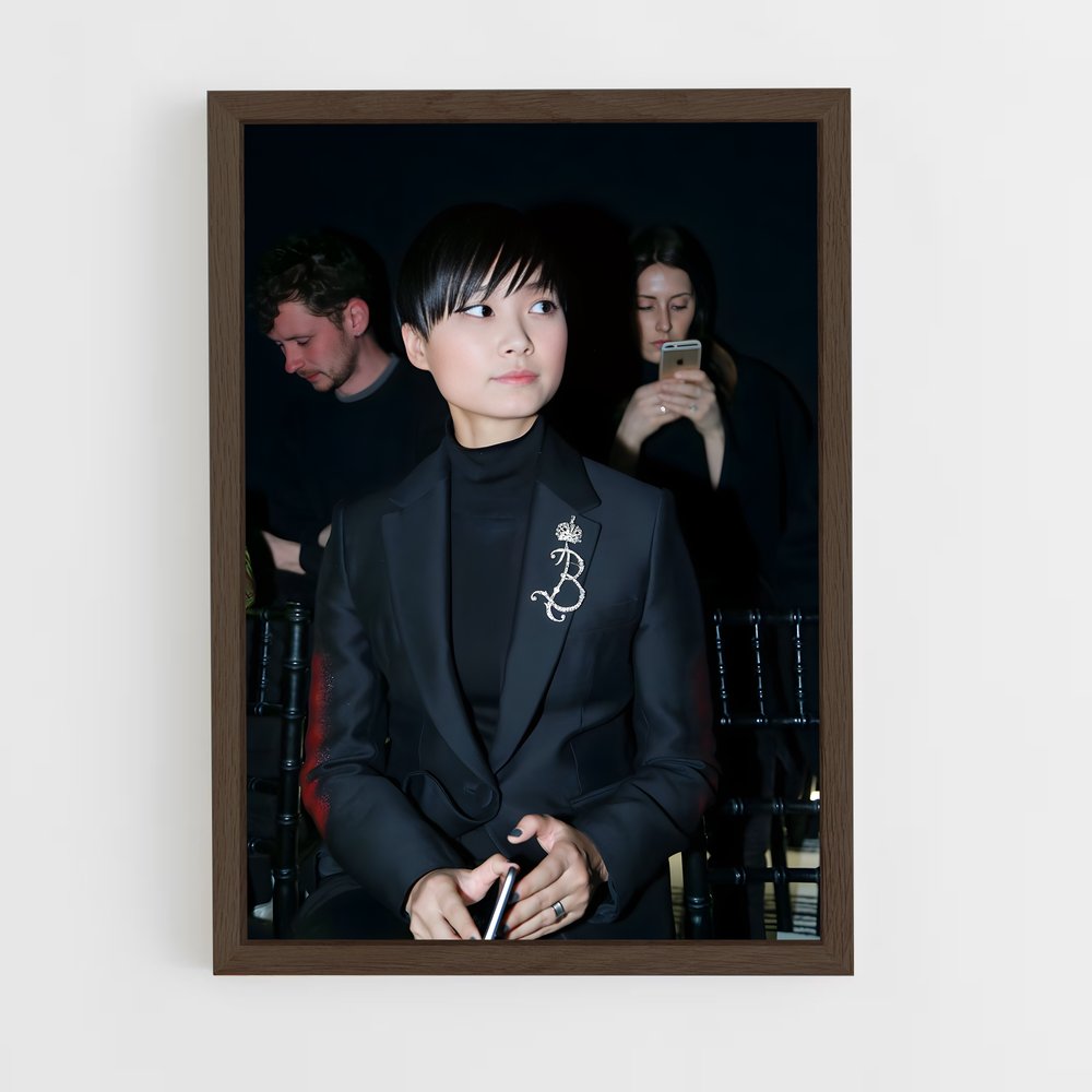 ap-li yuchun-3 cadre Bois foncé