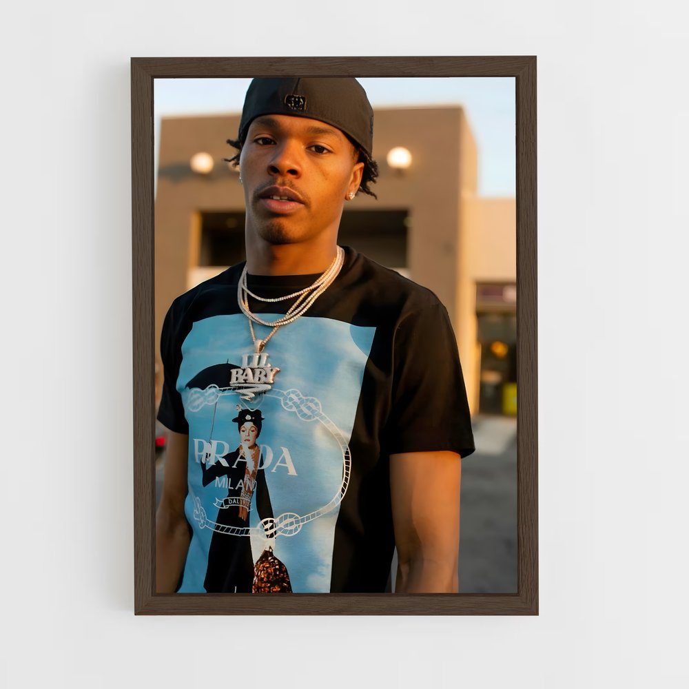 ap-lil baby-5 cadre Bois foncé
