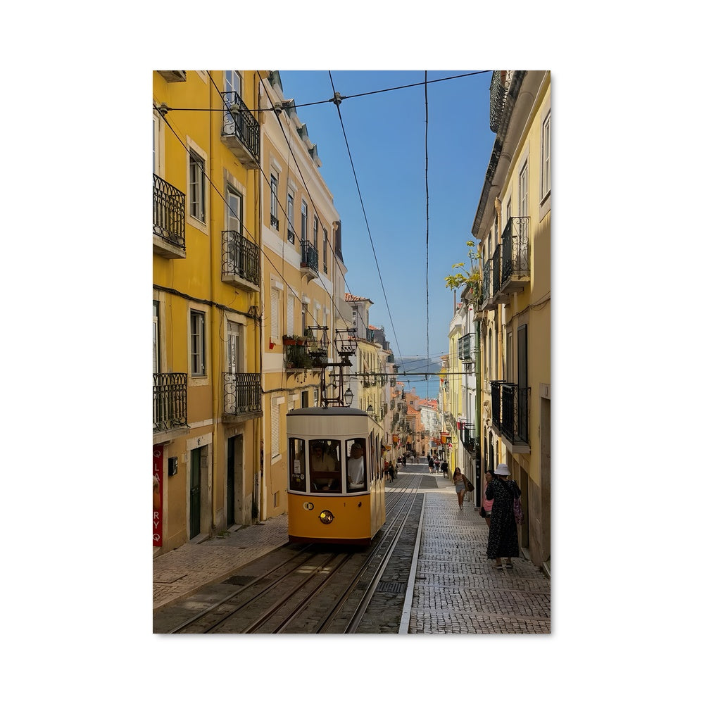 Poster Tram Jaune Lisbonne