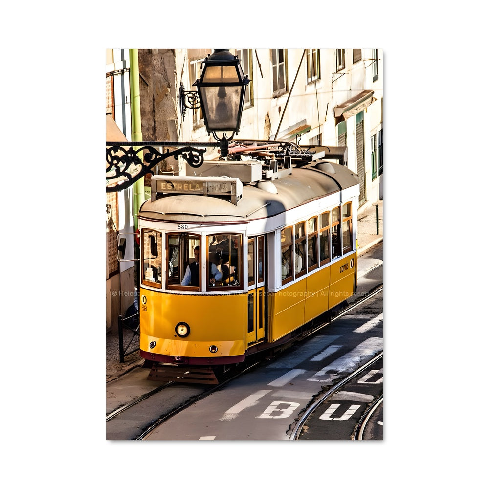 Poster Tramway Jaune de Lisbonne