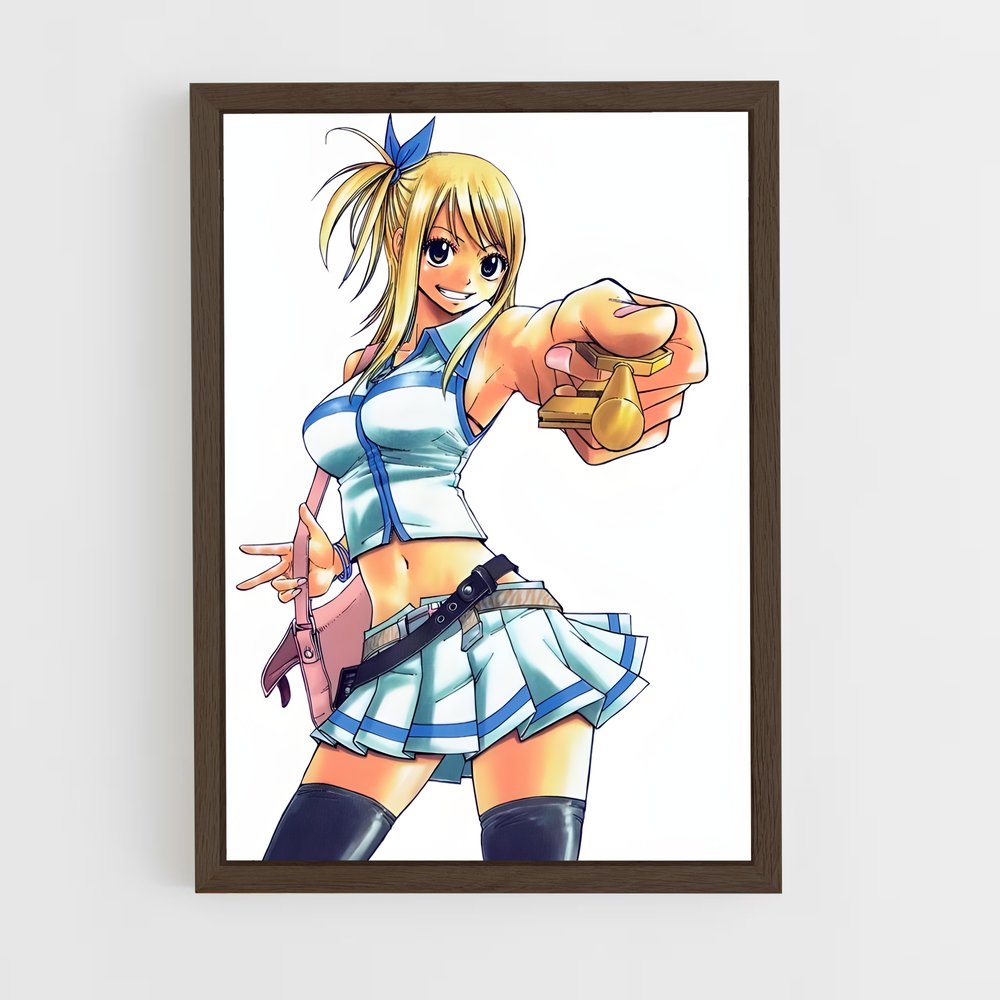 ap-lucy heartfilia-3 cadre Bois foncé
