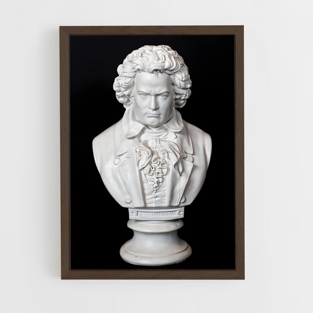 ap-ludwig van beethoven-5 cadre Bois foncé