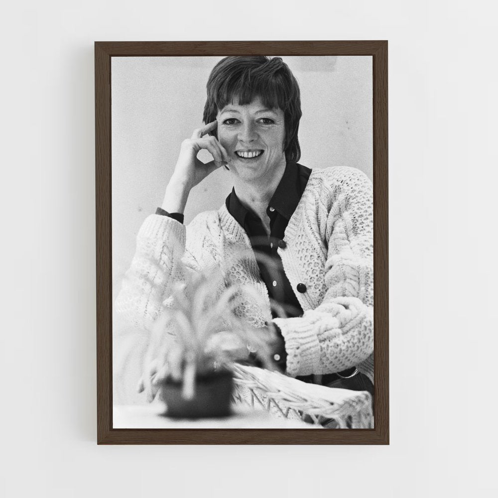 ap-maggie smith-8 cadre Bois foncé