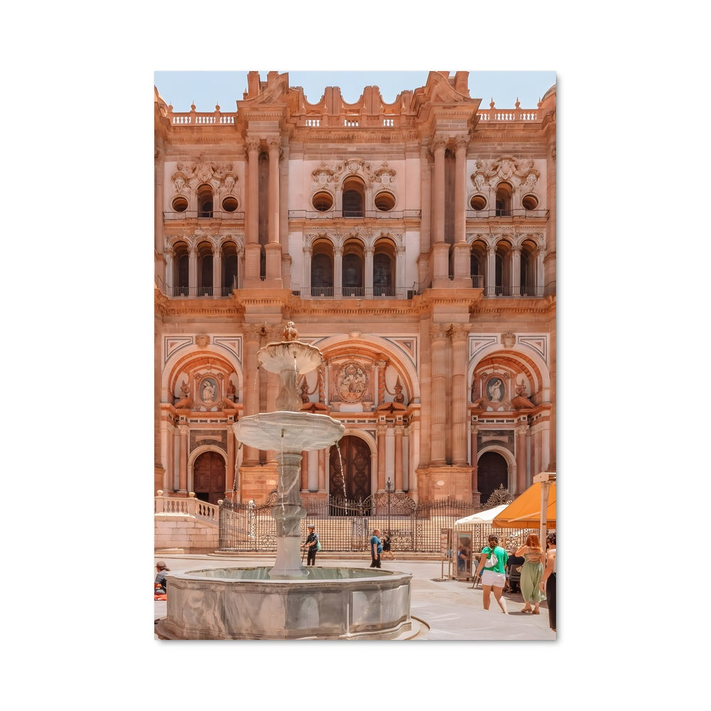 Poster Fontaine de Malaga