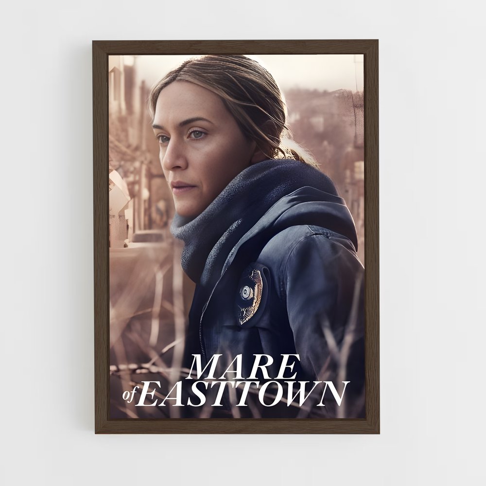 ap-mare of easttown-4 cadre Bois foncé