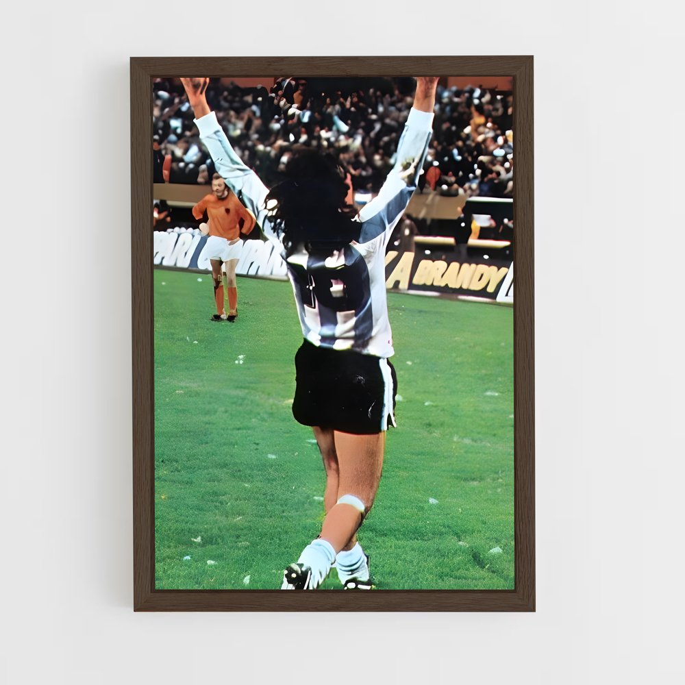 ap-mario kempes-1 cadre Bois foncé