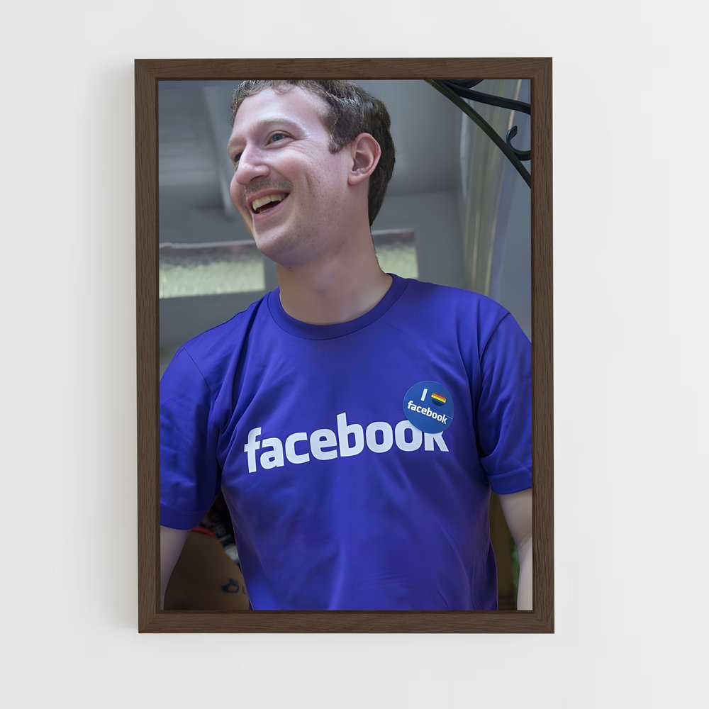 ap-mark zuckerberg-1 cadre Bois foncé