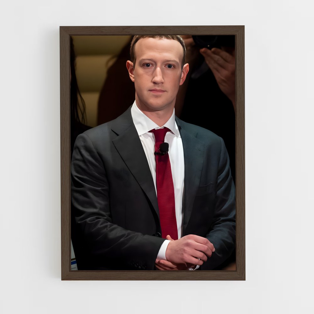 ap-mark zuckerberg-8 cadre Bois foncé