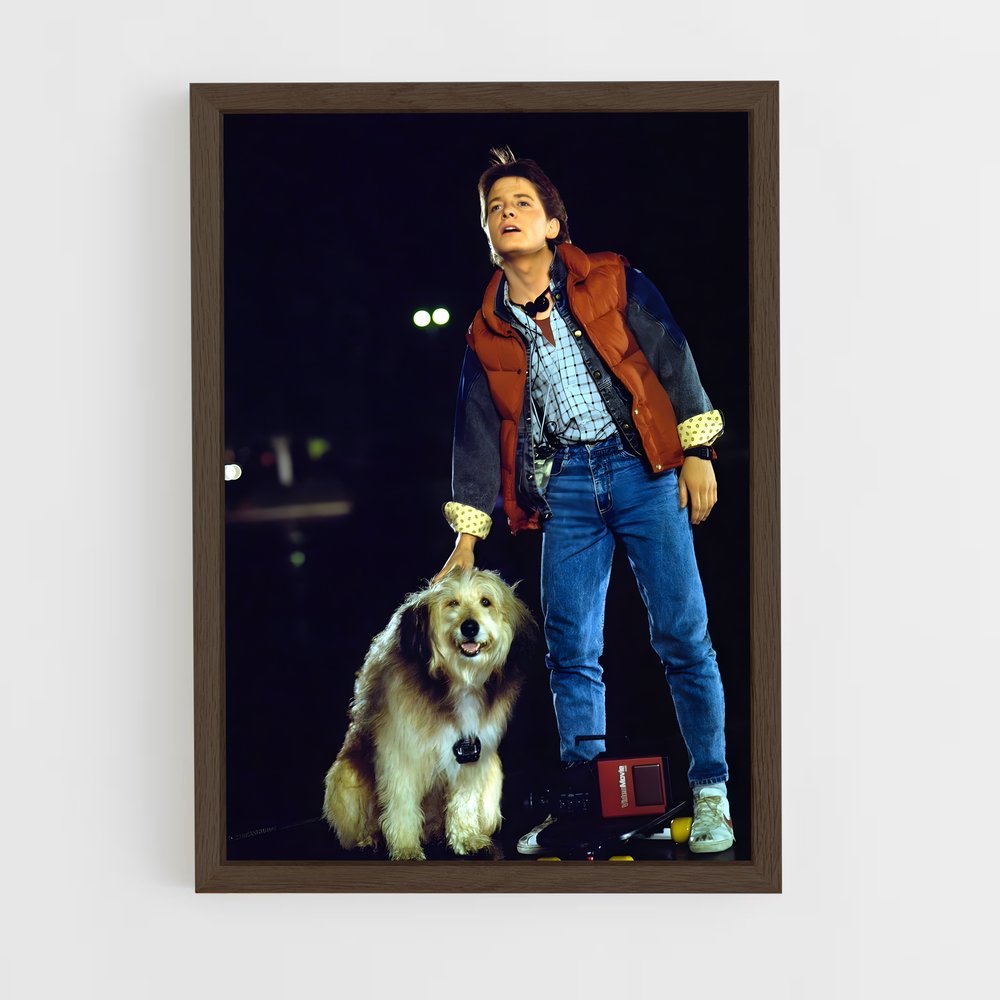 ap-marty mcfly-1 cadre Bois foncé