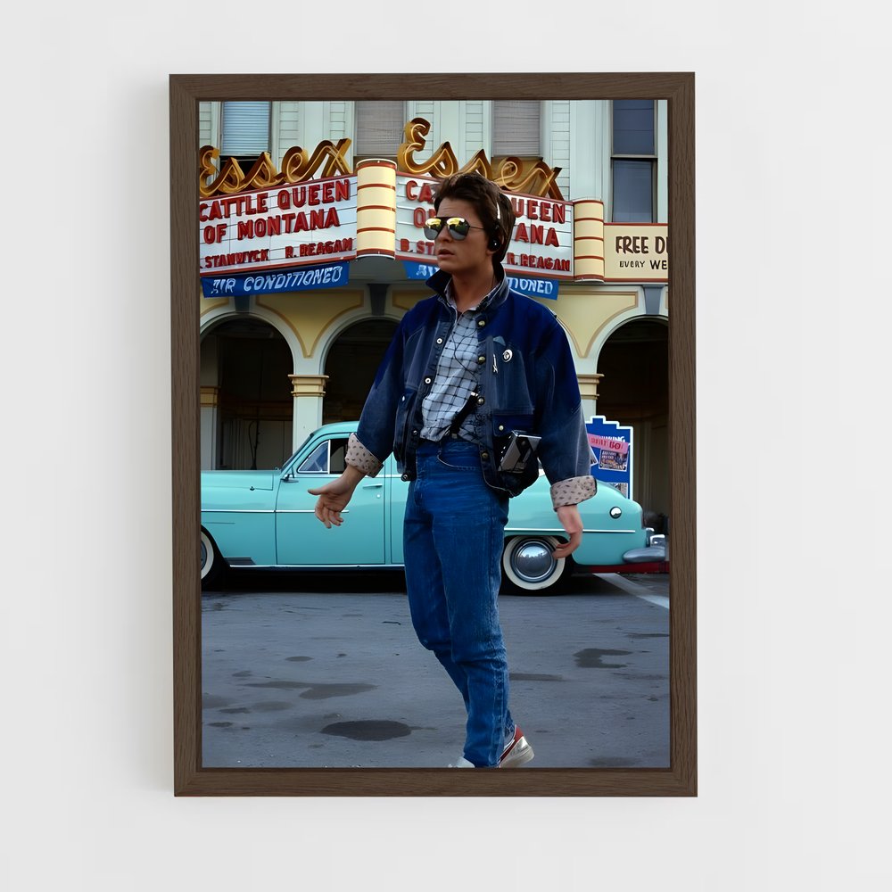 ap-marty mcfly-2 cadre Bois foncé