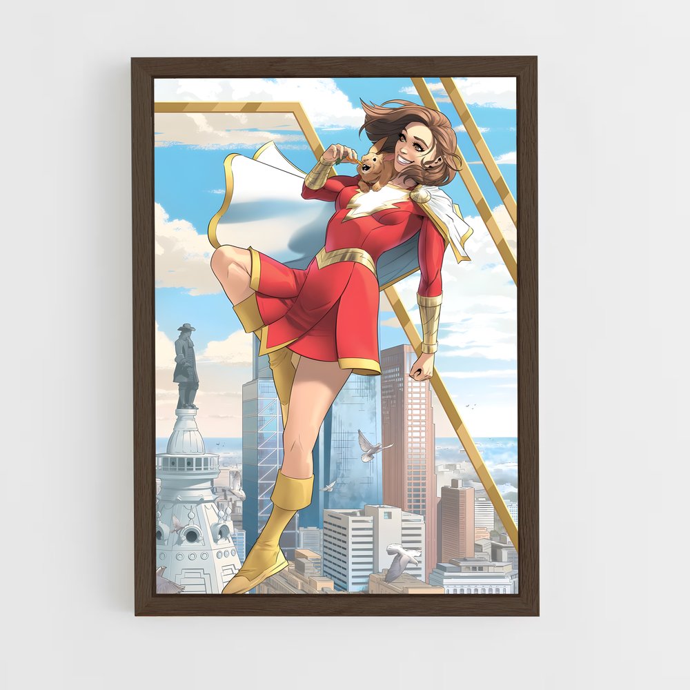 ap-mary marvel-6 cadre Bois foncé