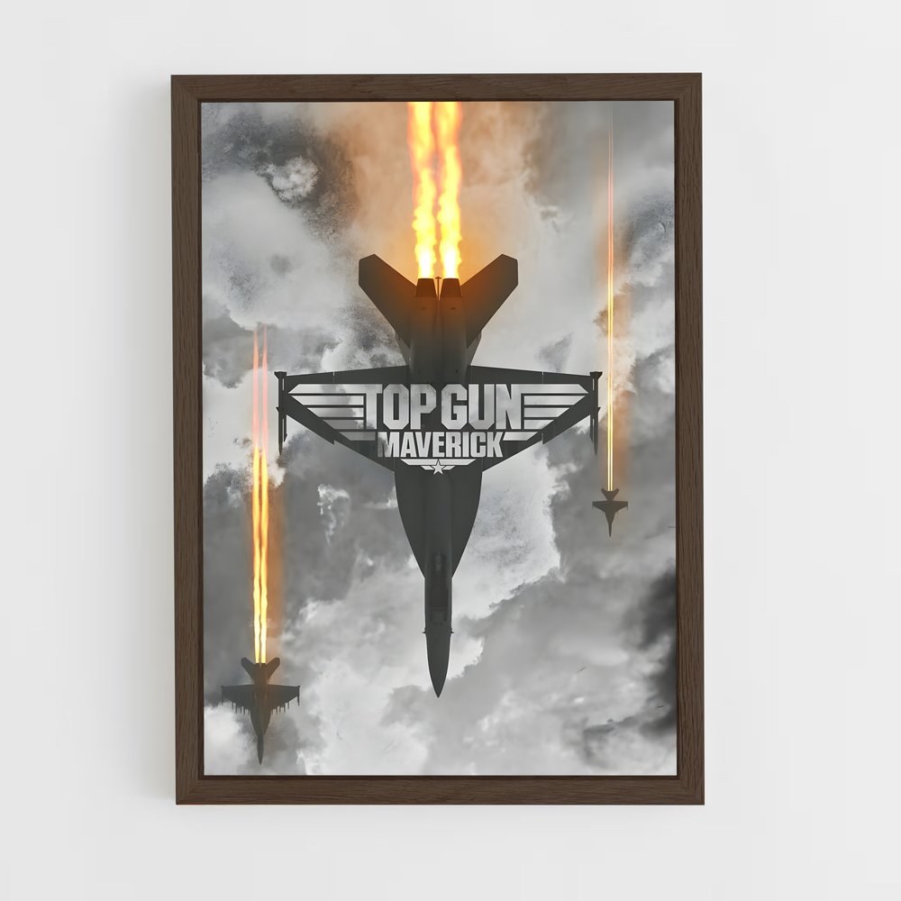 ap-maverick top gun-4 cadre Bois foncé