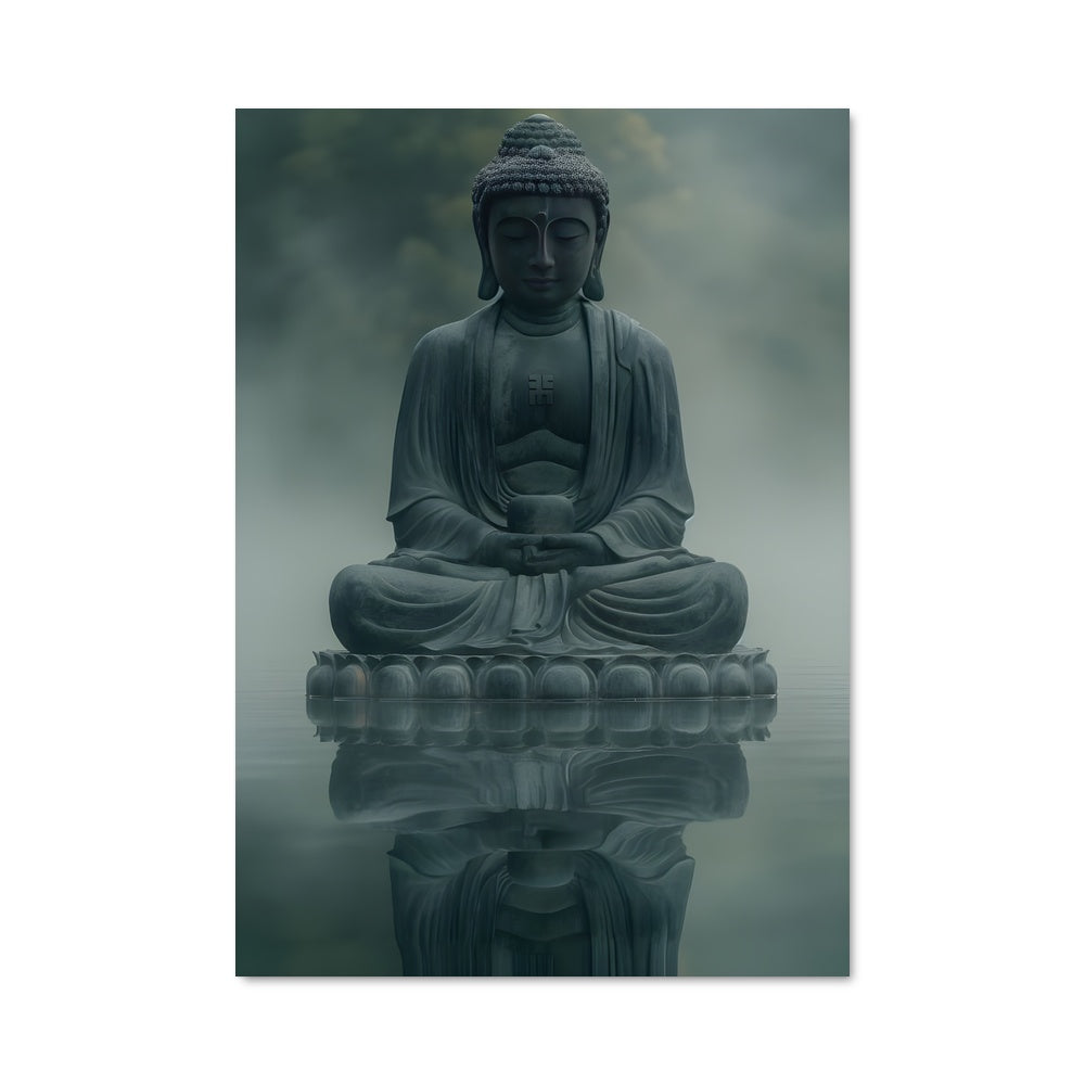 Poster Bouddha Flottant