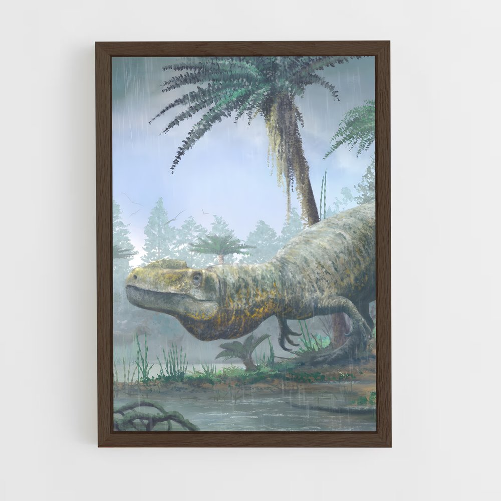 ap-megalosaurus-1 cadre Bois foncé