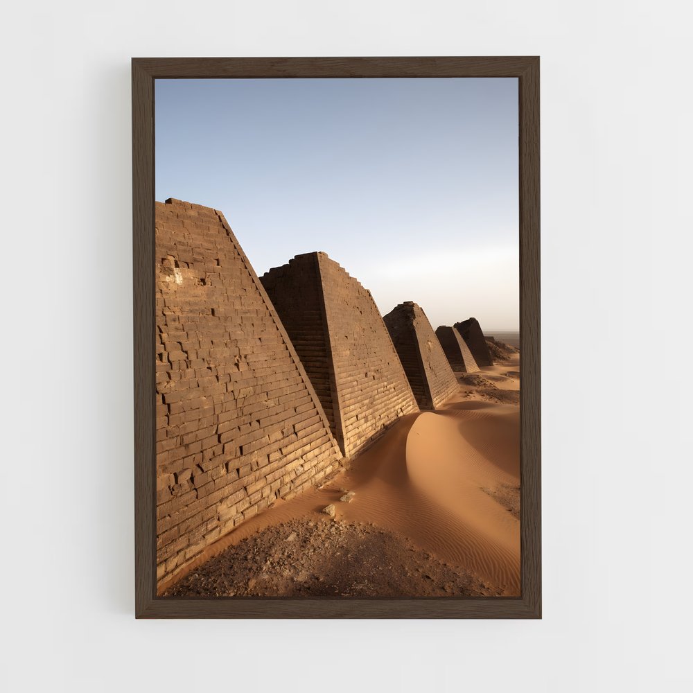 ap-meroe pyramids-3 cadre Bois foncé