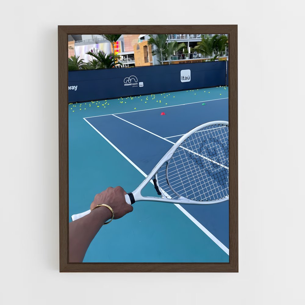 ap-miami open tennis-11 cadre Bois foncé